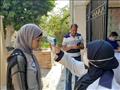 قياس درجة حرارة الطلاب بمحيط لجان بورسعيد٢