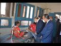 المحافظ يتابع حالة المصابين