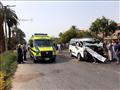 حادث تصادم ميكروباص بأسيوط 