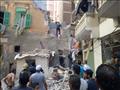 انهيار عقار بحارة الحشرات في الإسكندرية 