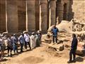  وزير السياحة والآثار يتفقد أعمال الترميم في معبد الكرنك