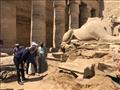  وزير السياحة والآثار يتفقد أعمال الترميم في معبد الكرنك