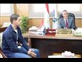 رئيس جامعة جنوب الوادي يستقبل طالب القصب