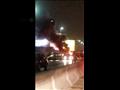 اشتعال النيران في سيارة ملاكي أعلى محور 26 يوليو