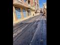 رصف طريق عادل المصري في الإسكندرية (6)