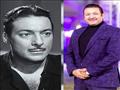 رشدي أباظة وشبيهه محمد مؤمن