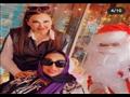 سميرة توفيق وابنة شقيقتها وبابا نويل