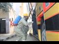 أعمال تعقيم الأتوبيسات لمواجهة كورونا