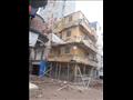 انهيار شرفات عقار في الإسكندرية 