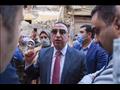 محافظ الإسكندرية يتفقد العقار المائل 
