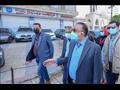 محافظ الإسكندرية يتفقد أعمل رصف شارع مصطفى كامل 