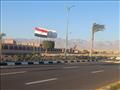 الأعلام تزين شوارع الطور في جنوب سيناء