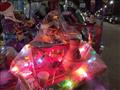 عربات صغيرة ضمن زينة رمضان في بورسعيد