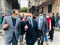 محافظ الإسكندرية يتفقد العقار المنهار
