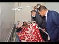 زيارة مصابى حادث قطارى سوهاج 