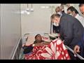 زيارة مصابى حادث قطارى سوهاج 