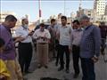 متابعة أعمال إصلاح هبوط أرضي بمنطقة القناطر في الزقازيق