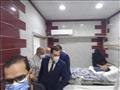 خلال الاطمئنان على المصابين