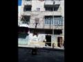 انهيار أجزاء من عقار وسط الإسكندرية 