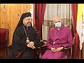 الدكتور سامي فوزي مع وفد الكنيسة لزيارة الأنبا إبراهيم