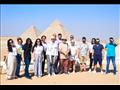 جولة بالأهرامات لوفد من الشباب المصري في اليونان وقبرص