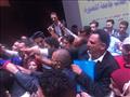 حسام غالي يشعل مدرج جامعة المنصورة