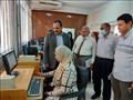 نائب رئيس جامعة بنها يتفقد معامل التنسيق الإلكتروني