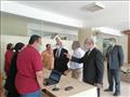 رئيس جامعة المنيا يتابع اختبارات القدرات