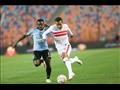 جانب من مباراة الزمالك وغزل المحلة محمد عبدالشافي