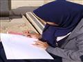 طالبات المدرسة الفنية بنات بمعبد الأقصر