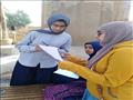 طالبات المدرسة الفنية بنات بمعبد الأقصر