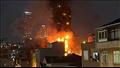 حريق في مبنى سكني  في إسطنبول