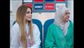 ظهرت في المدرجات لمؤازرة زوجها أمام المنتخب الدنماركي