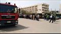 محاكاة إخلاء لحالات الطوارئ في جامعة الزقازيق 