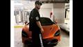 محمد رمضان بجانب سيارته ماكلارين 720S
