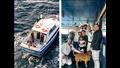 عائلة تنجو من الغرق بأعجوبة بعد اصطدام قاربها بحوت.. ماذا حدث؟
