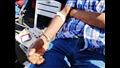 طوابير المصريين للتبرع بالدم  من أجل غزة 