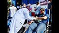 طوابير المصريين للتبرع بالدم  من أجل غزة 