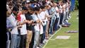 طلاب جامعة النيل يؤدون صلاة الغائب على أرواح شهداء فلسطين  (5)