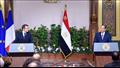 ماكرون  مع الرئيس عبد الفتاح السيسي