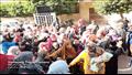 احتشاد مواطني القليوبية أمام الشهر العقاري لتأييد ترشح الرئيس السيسي