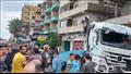 تريلا تصطدم بعدد من المحلات فى الدقهلية (3)