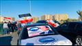 مسيرة بالسيارات في أسيوط احتفالًا بفوز الرئيس السيسي