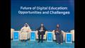 الدكتور رضا حجازي خلال جلسة مستقبل التعليم الرقمي.. الفرص والتحديات