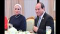 الرئيس السيسي والسيدة قرينته