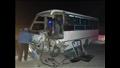 تهشم الاتوبيس الأول في الحادث