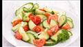 سلطة الخيار والطماطم