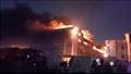 8 إصابات بحريق مصنع صباغة ملابس بالعبور (صور)
