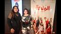 هالة صدقي وإلهام شاهين بالعرض الخاص لفيلم الملكة