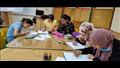ورشة رسم داخل مكتبة دمنهور